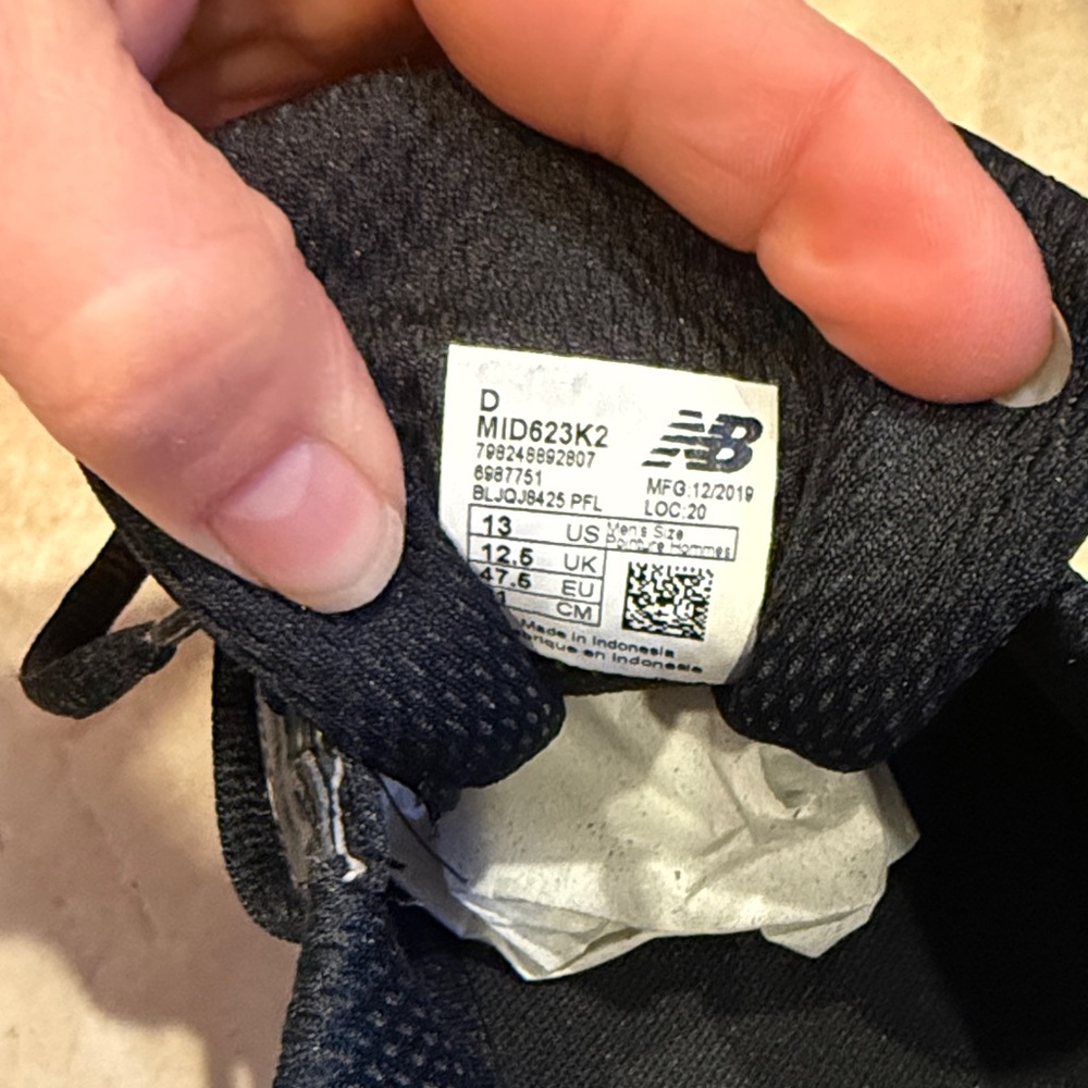New Balance Men's Black Sneakers style 623 training - Picture 3 of 9